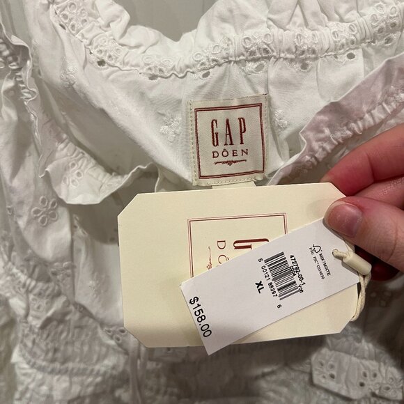 Gap x Doen White Eyelet Midi Dress in XL - Picture 4 of 5
